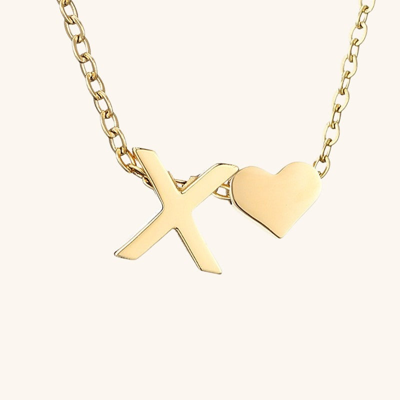 Heartfelt Initial - Gold Letter Necklace