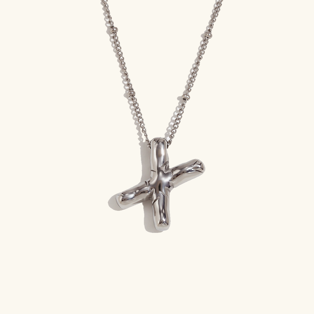 Lettre aérienne - Collier avec initiale en or