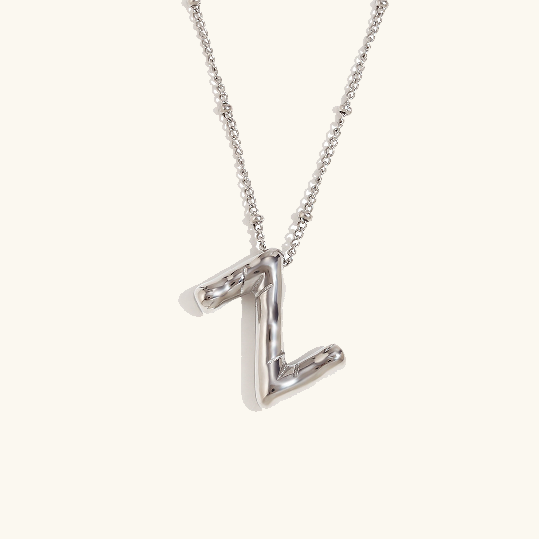 Lettre aérienne - Collier avec initiale en or