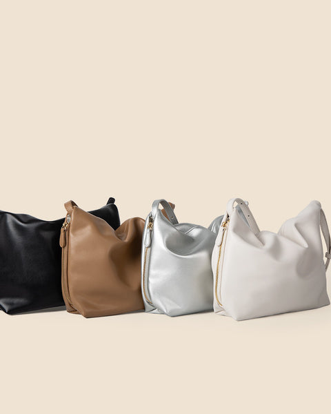 Lux-Soft Leather Shoulder Bag - VibeSoothe