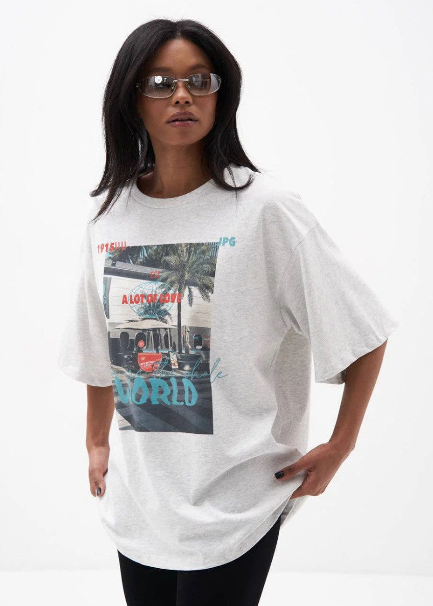 Palm Street Graphic Oversized Tee