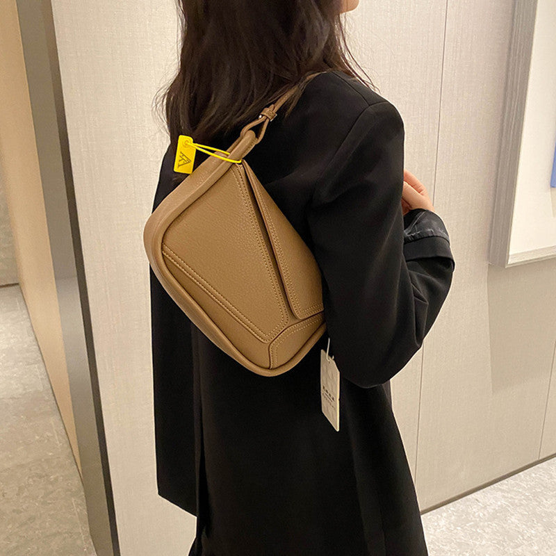 Sleek-Geometry Shoulder Bag