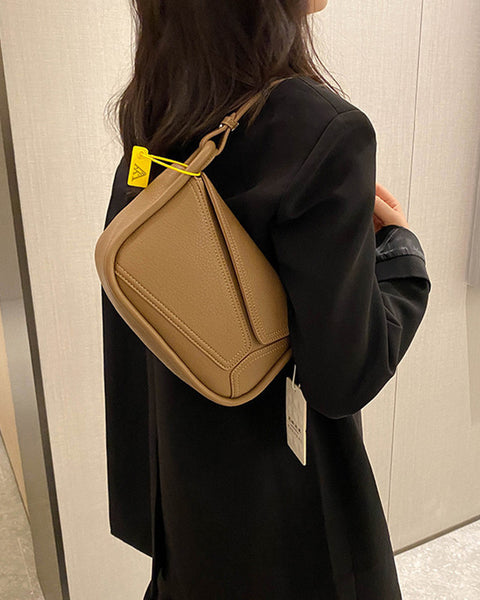 Sleek-Geometry Shoulder Bag