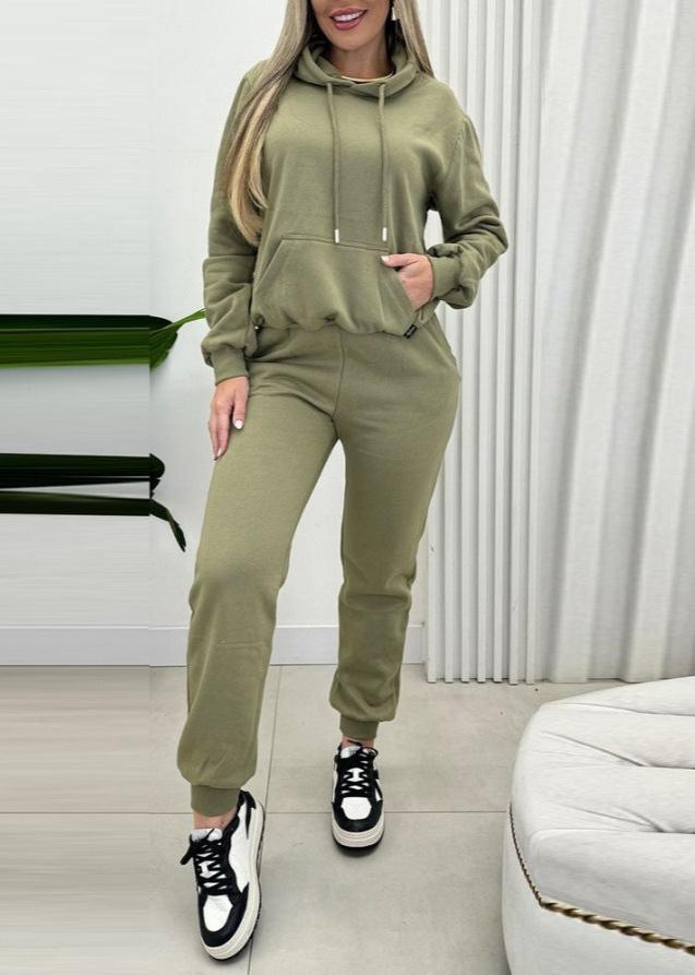 Hooded Sweatshirt and Jogger Set