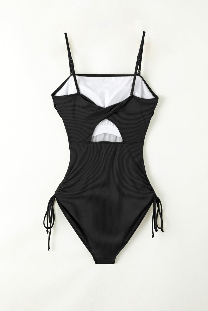 Yasmin Drawstring One-Piece Swimsuit - VibeSoothe