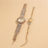 Round Diamond Bracelet Watch - VibeSoothe