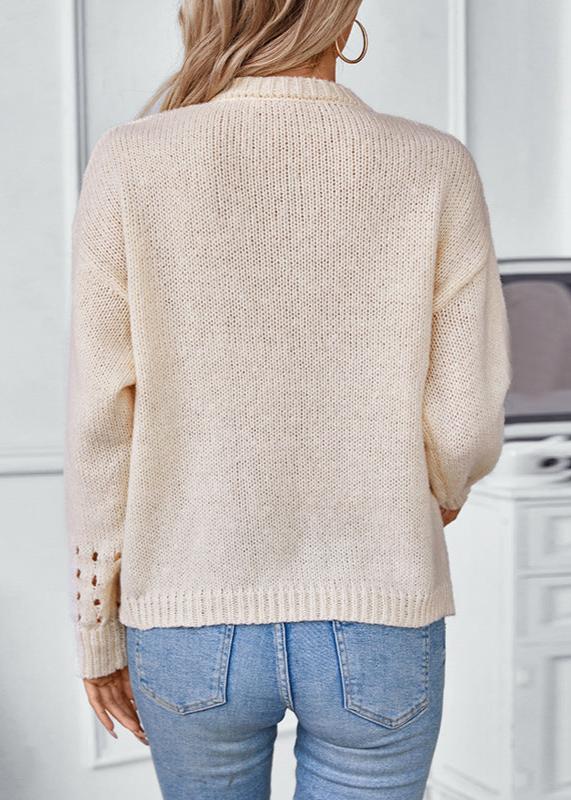 Pull en maille creuse - Pull col rond