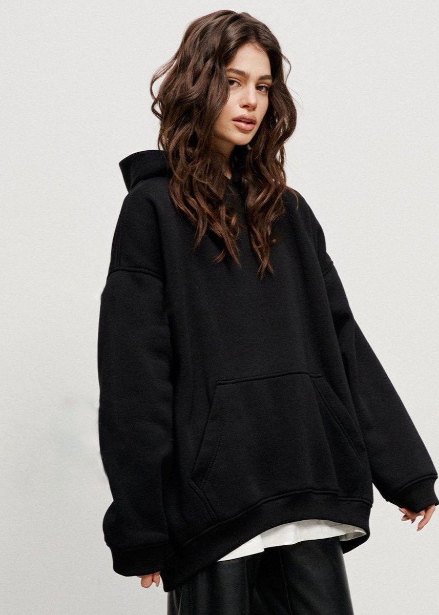 Gezellige oversized hoodie - Boyfriend-stijl met polarfleece