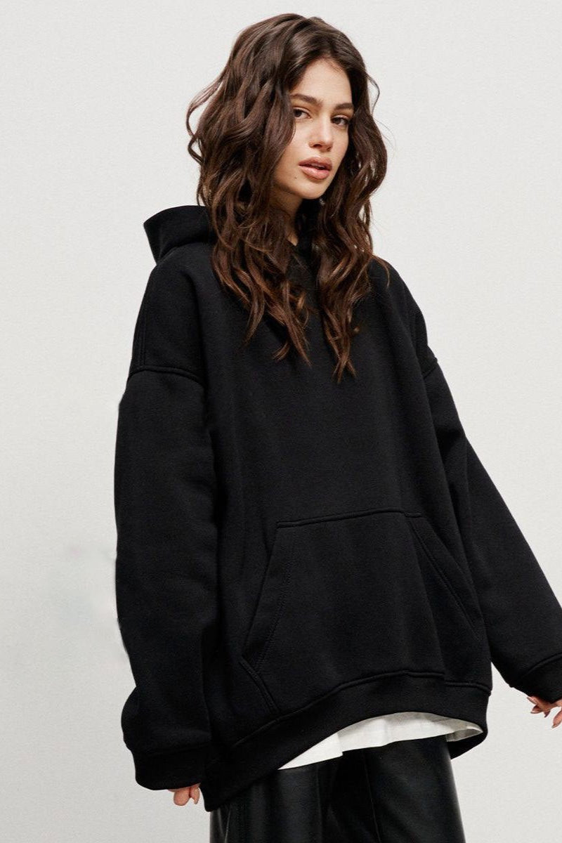 Cozy Oversized Hoodie - Boyfriend Style with Polar Fleece