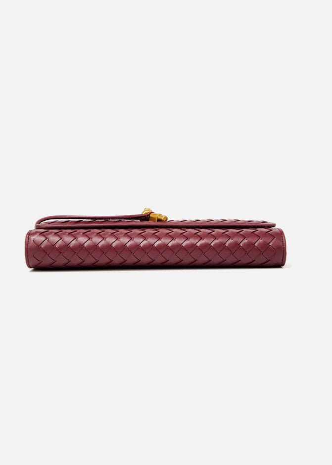 Maribel - Woven Leather Crossbody Bag with Top Handle