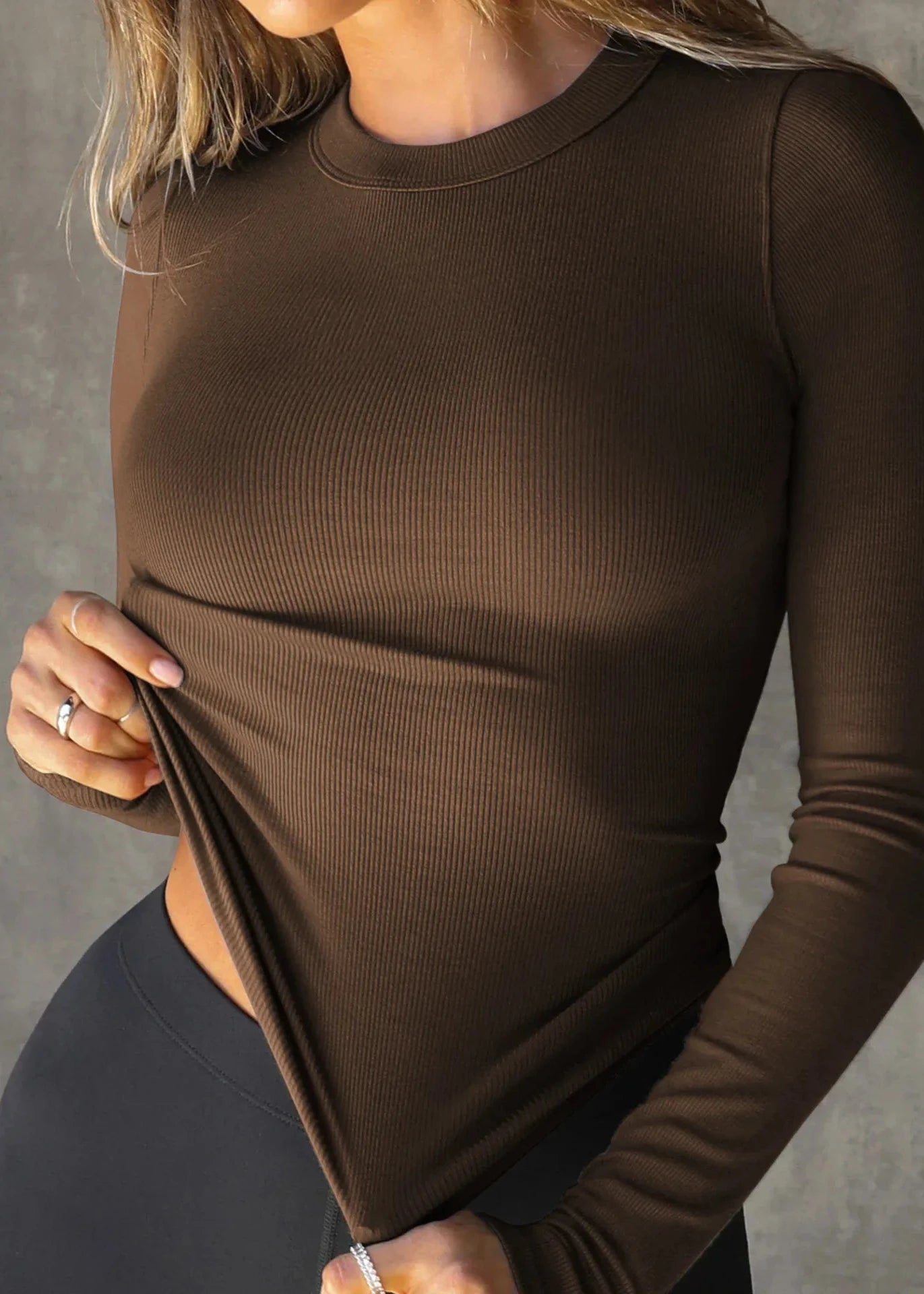 Essential Ribbed Crop Long-Sleeve Top - Effortless Style