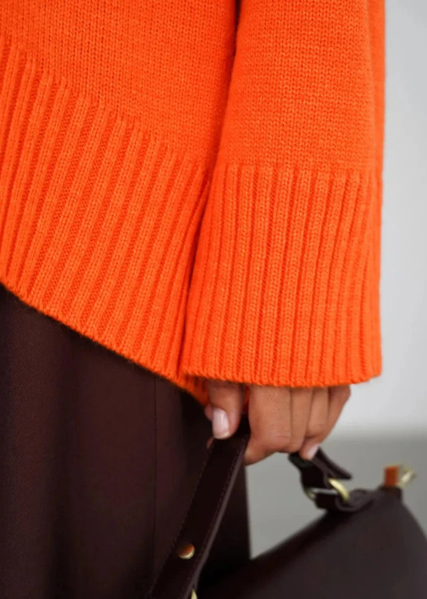 Cozy Turtleneck Oversized Knit Sweater