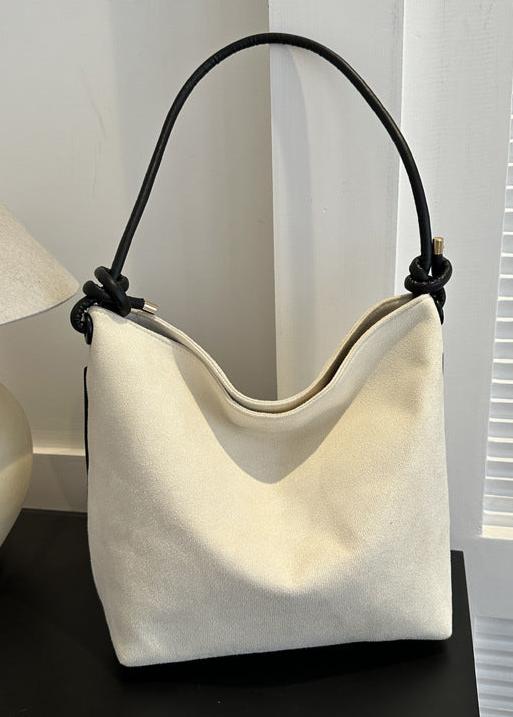 Frosted-Suede-Shoulder-Tote - VibeSoothe