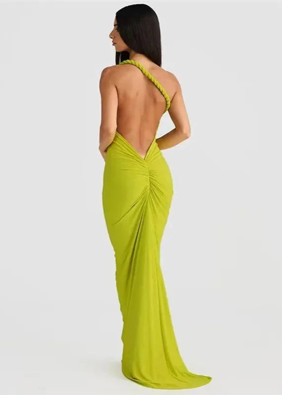 Backless Sling Slim-Fit Long Dress