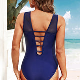 Jessenia Mesh Yoke One-Piece Swimsuit - VibeSoothe