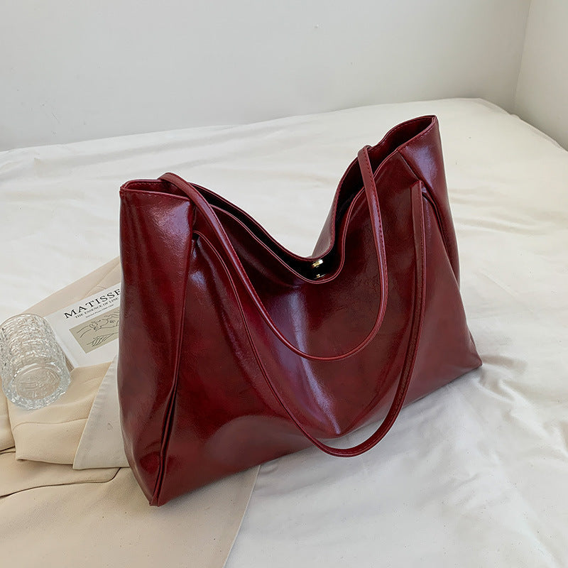 Glossy-Luxe Tote - VibeSoothe