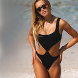 Yara Texture One-piece Swimsuit - VibeSoothe