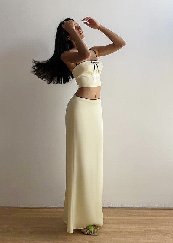 Soleia Satin Maxi Skirt Set