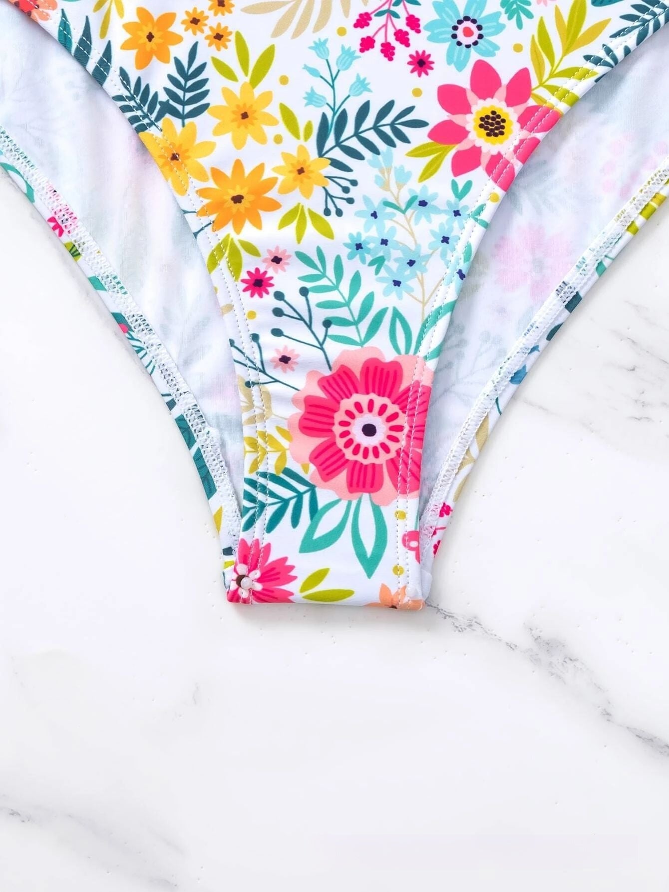 Calla Floral Swimsuit - VibeSoothe