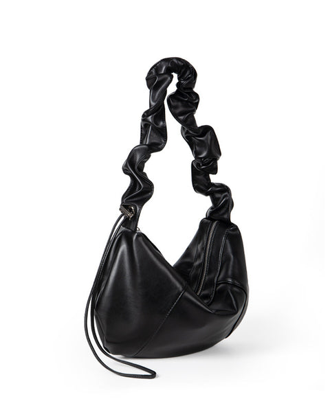 Ruffle-Chic Shoulder Bag