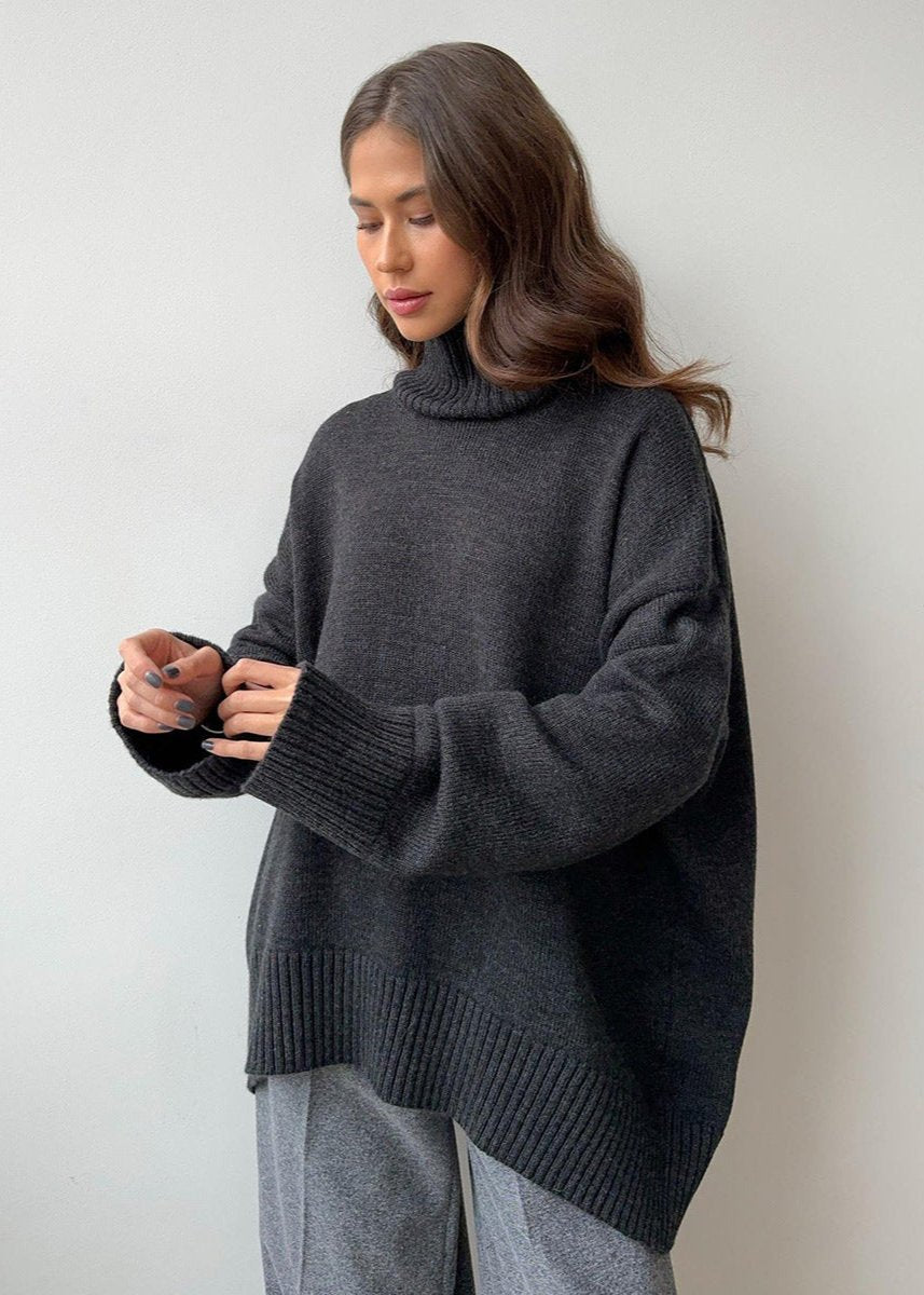 Cozy Turtleneck Oversized Knit Sweater