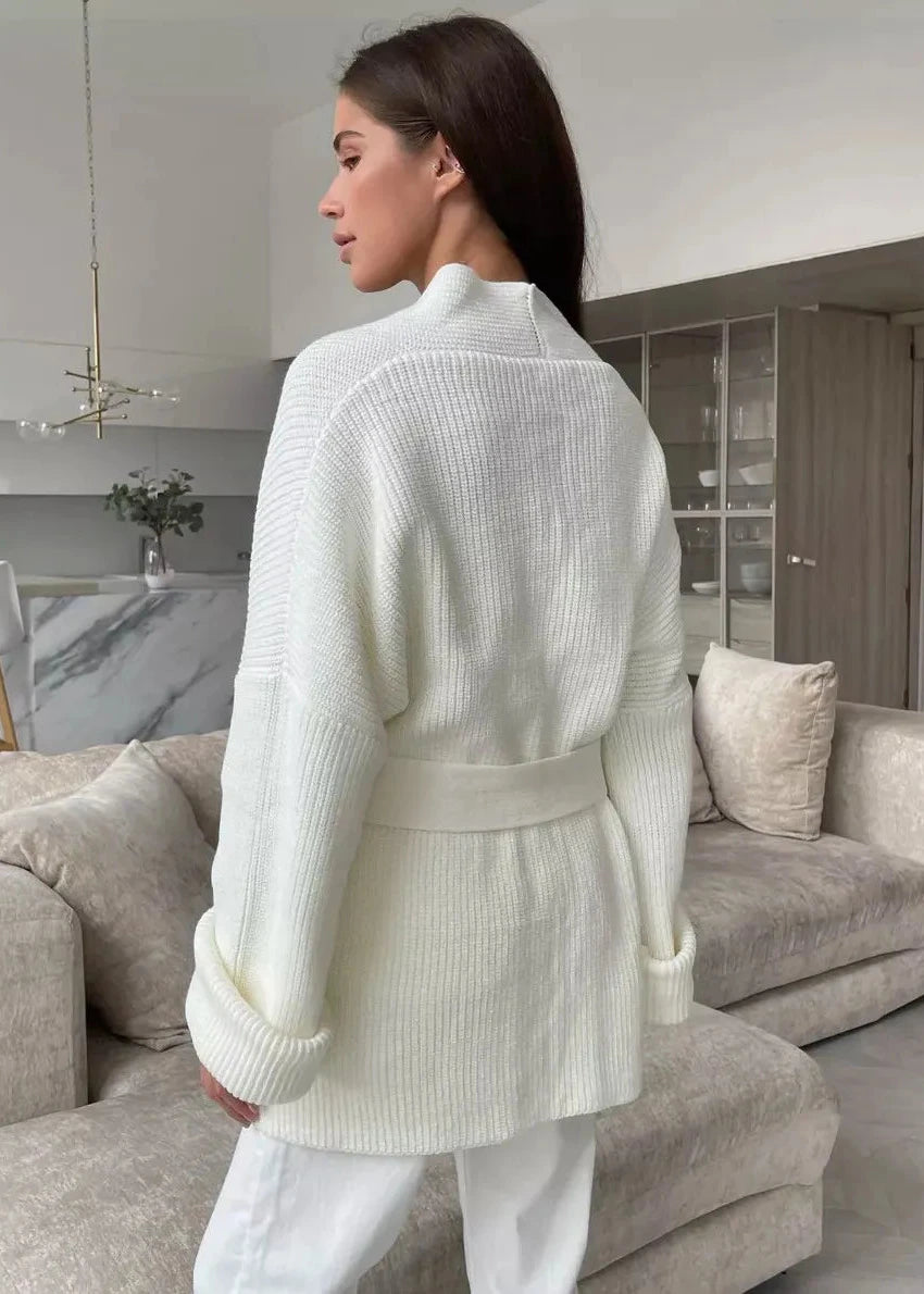 Cozy Knit Wrap Sweater Coat