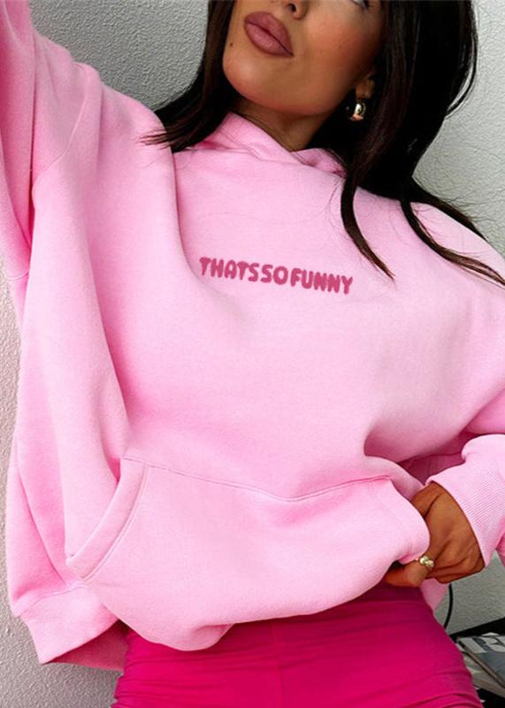 Funny Fleece Hooded Pullover for Women