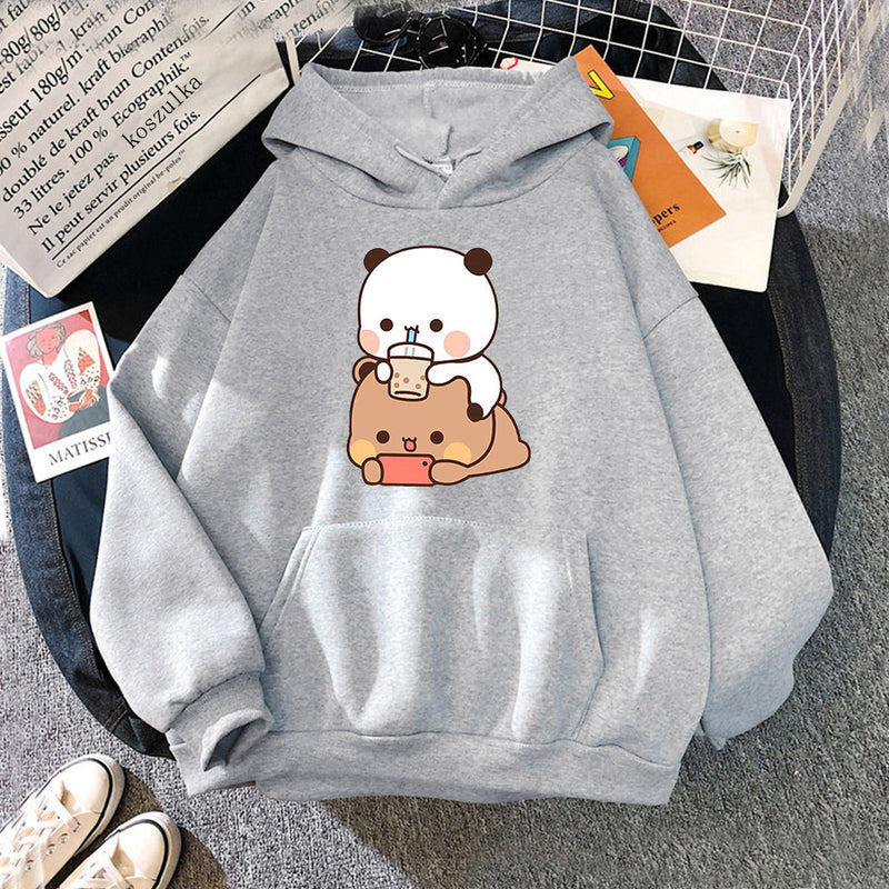 Bubu And Dudu Hoodies For Women Aesthetic Graphic Fun Kawaii - VibeSoothe