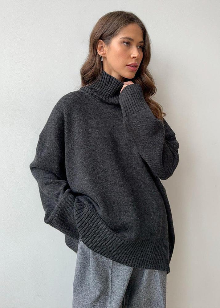 Cozy Turtleneck Oversized Knit Sweater