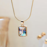 Square Luminous Necklace - VibeSoothe