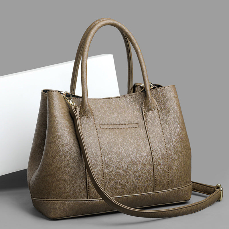 Classic-Elegance Structured Tote - VibeSoothe