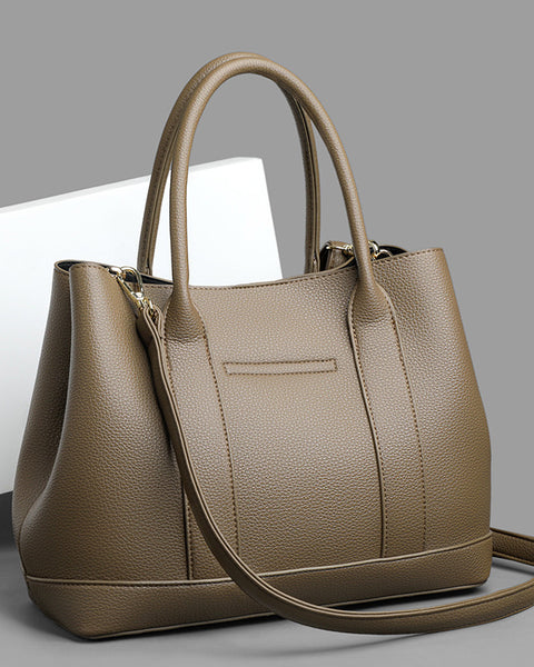 Classic-Elegance Structured Tote - VibeSoothe