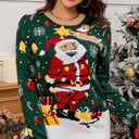  Dark Green Christmas Sweater