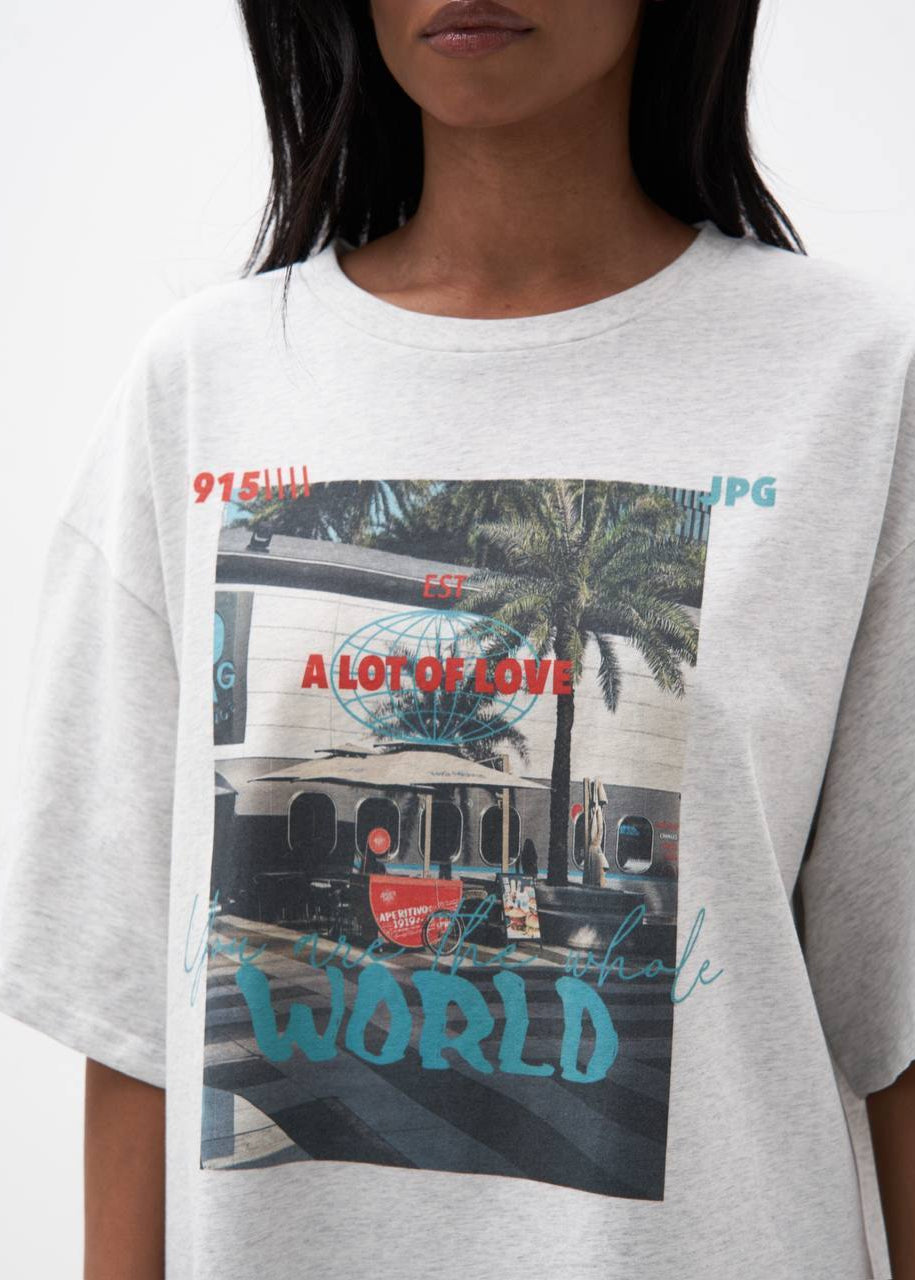 Palm Street Graphic Oversized Tee