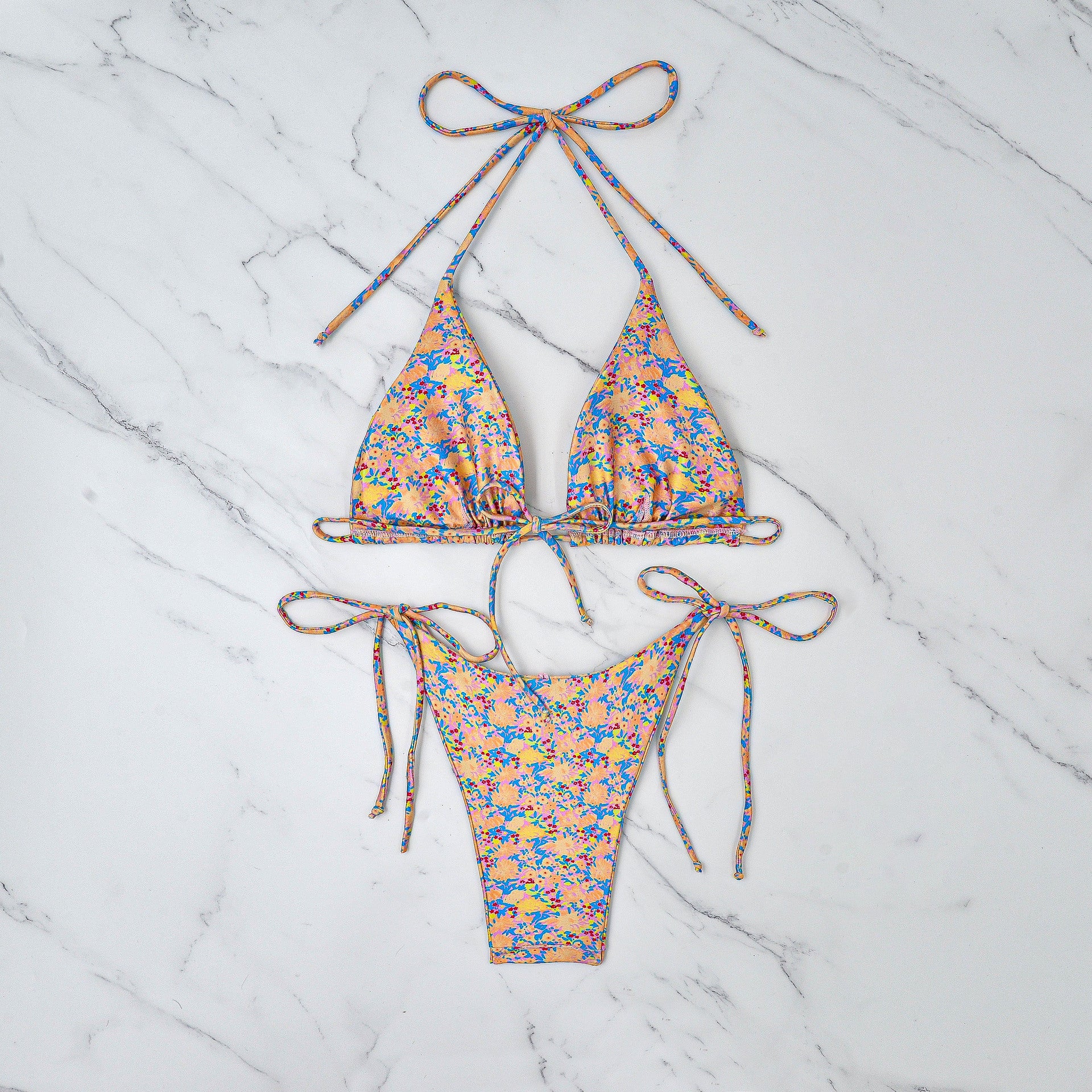 Liliana Lace-up Bikini Set - VibeSoothe