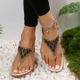 Rhinestones Thong Sandals - VibeSoothe