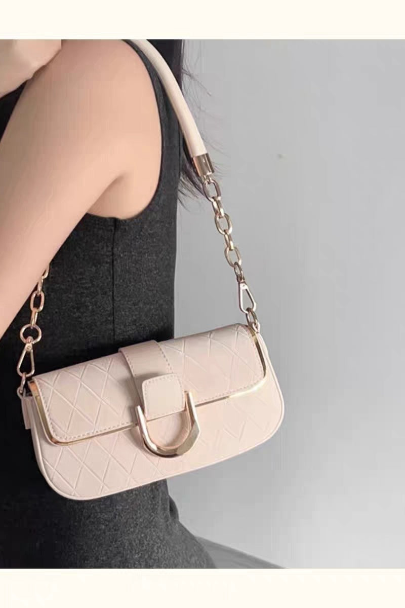 Quilted-Elegance Shoulder Bag