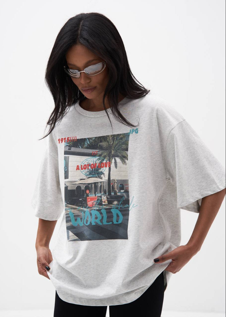 Palm Street Graphic Oversized Tee
