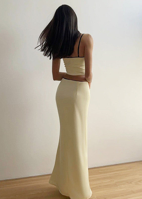 Soleia Satin Maxi Skirt Set