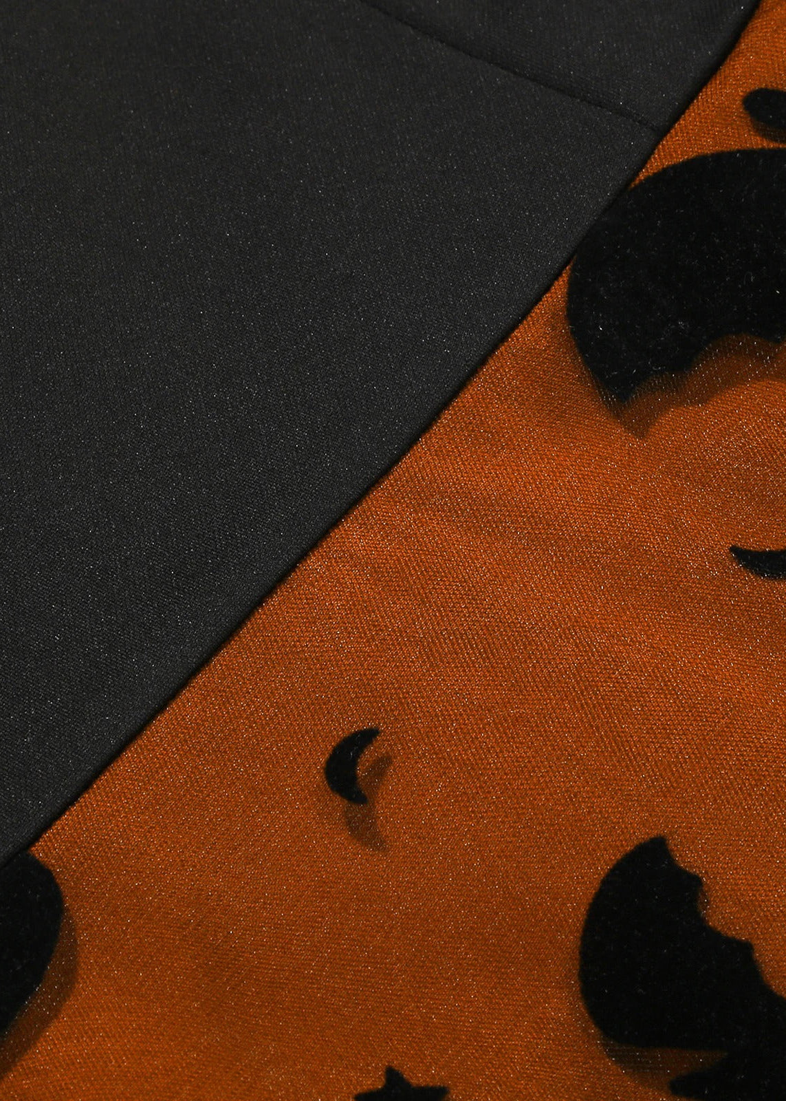 Black & Red Bat Print Halloween Midi Dress with Sheer Overlay