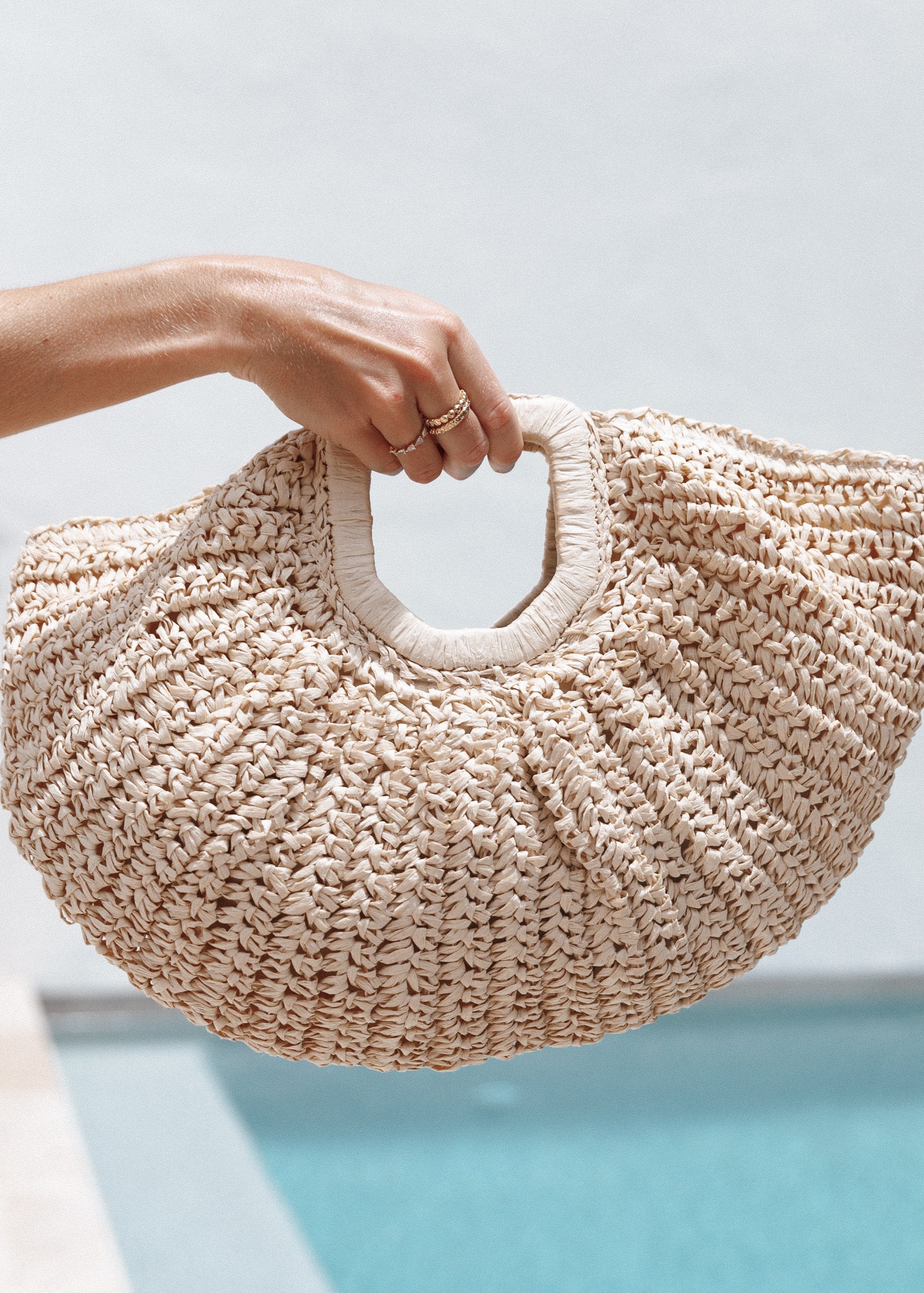 Luna-Natural-Straw Bag - VibeSoothe