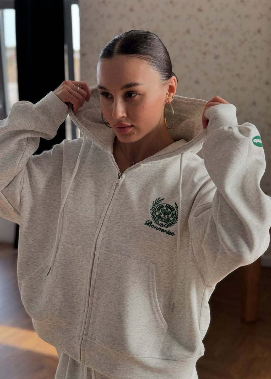 Varsity Emblem Hoodie & Wide-Leg Lounge Set