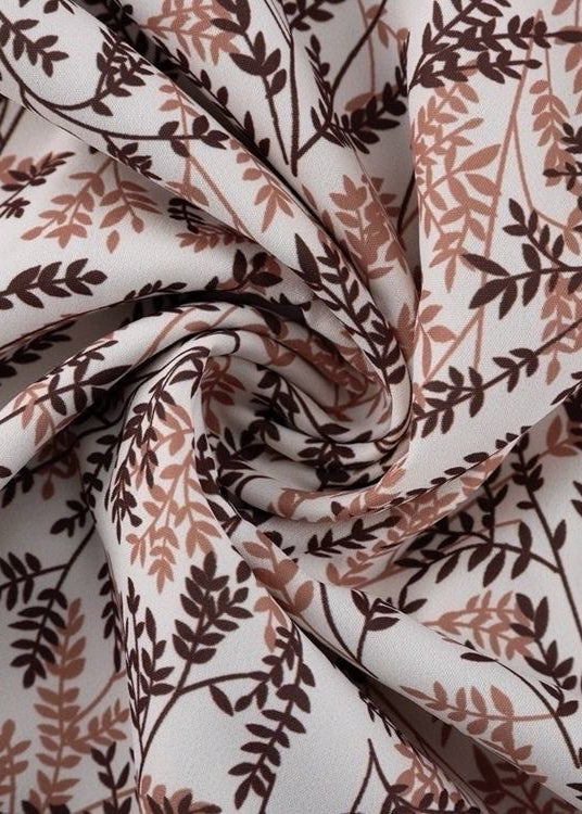 Willow Fern Dress – Puff Sleeve A-Line with Embroidered Hem