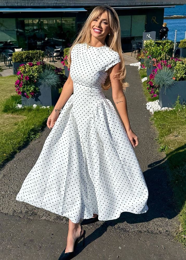 Monroe Polka Dot Midi Dress