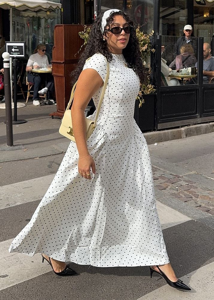 Monroe Polka Dot Midi Dress