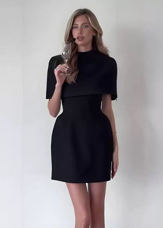 Monroe Convertible Cape Mini Dress