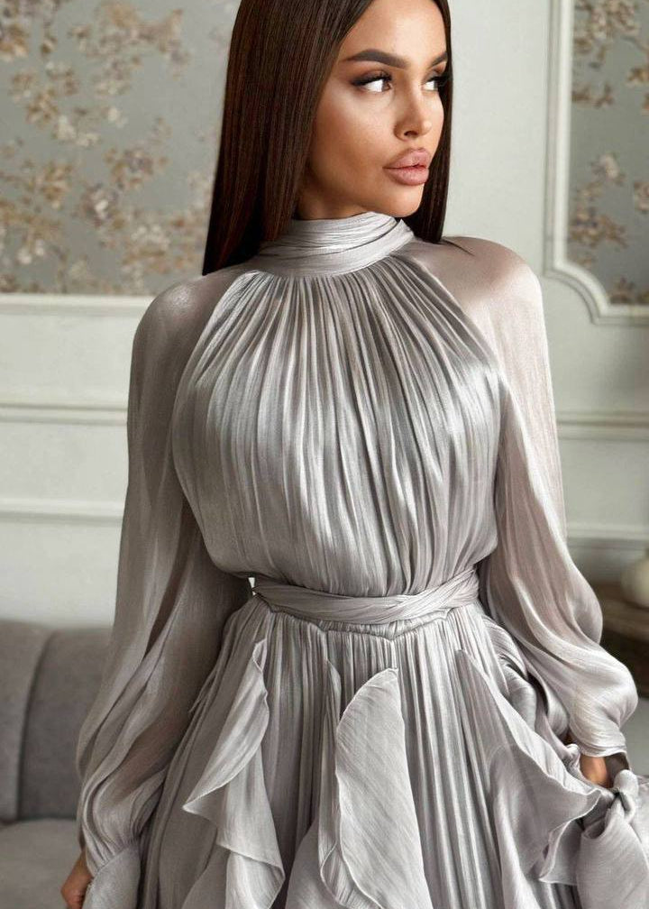 Celestine Cascade Ruffle Maxi Dress