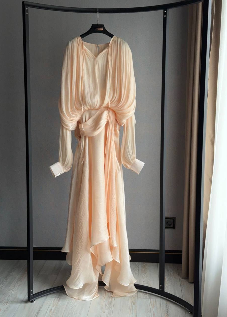 Celestine Luxe Draped Maxi Dress