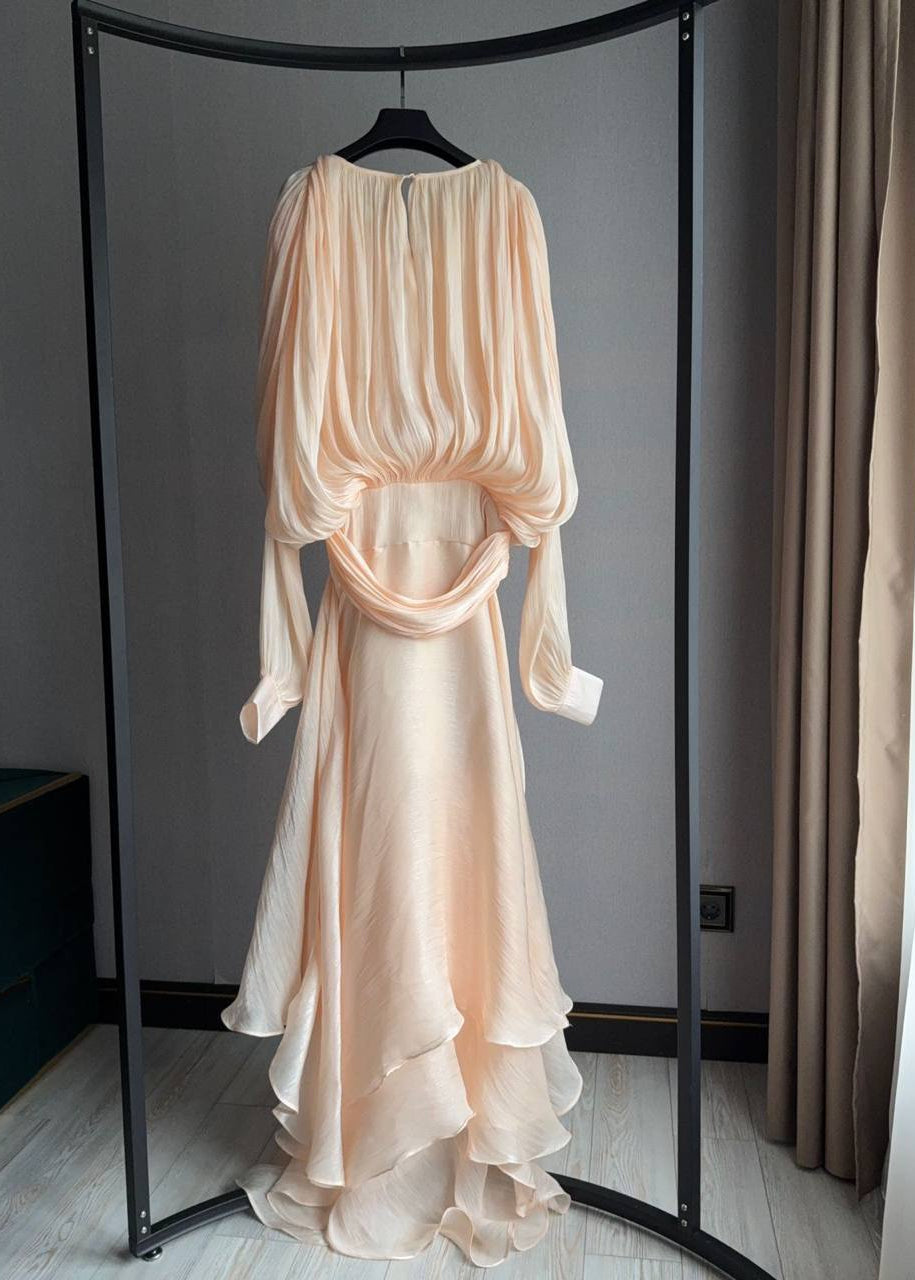 Celestine Luxe Draped Maxi Dress