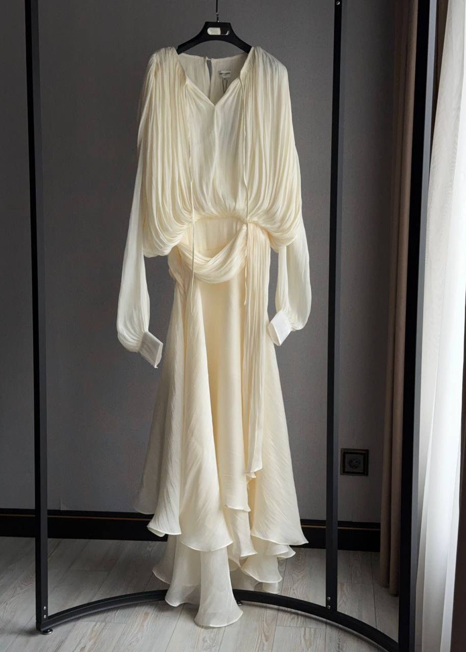 Celestine Luxe Draped Maxi Dress